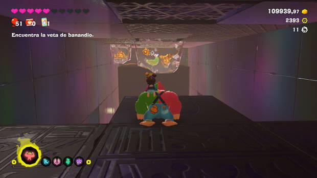 Donkey Kong Bananza - Ubicación del plátano 08 en Estrato prohibido