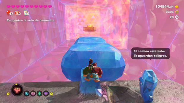 Donkey Kong Bananza - Ubicación del plátano 11 en Estrato prohibido