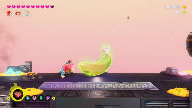 Donkey Kong Bananza - Ubicación del plátano 16 en Estrato prohibido