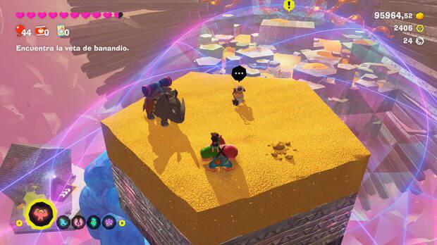 Donkey Kong Bananza - Ubicación del plátano 13 en Estrato prohibido