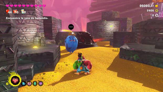 Donkey Kong Bananza - Ubicación del plátano 18 en Estrato prohibido