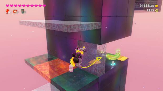 Donkey Kong Bananza - Ubicación del plátano 22 en Estrato prohibido