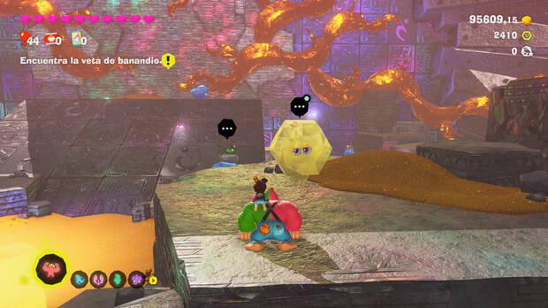 Donkey Kong Bananza - Ubicación del plátano 25 en Estrato prohibido