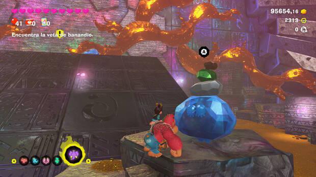 Donkey Kong Bananza - Ubicación del plátano 19 en Estrato prohibido