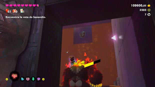 Donkey Kong Bananza - Ubicación del fósil Rana (variante) 08 en Estrato prohibido