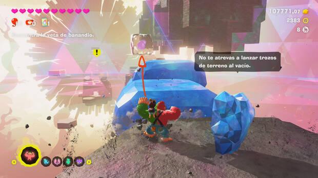 Donkey Kong Bananza - Ubicación del fósil Rana (variante) 09 en Estrato prohibido