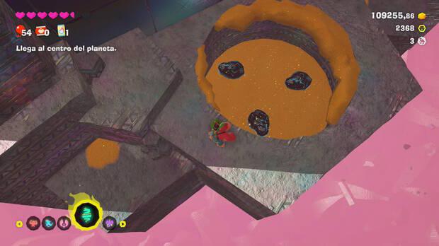 Donkey Kong Bananza - Ubicación del fósil Rana (variante) 04, 05 y 06 en Estrato prohibido