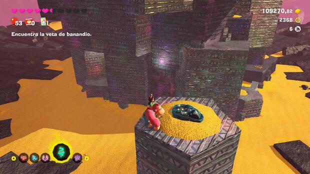 Donkey Kong Bananza - Ubicación del fósil Rana (variante) 07 en Estrato prohibido