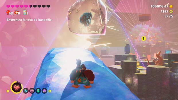 Donkey Kong Bananza - Ubicación del fósil Rana (variante) 18 en Estrato prohibido