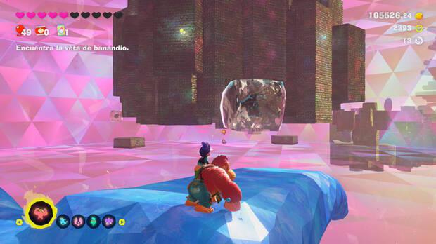 Donkey Kong Bananza - Ubicación del fósil Rana (variante) 14 en Estrato prohibido