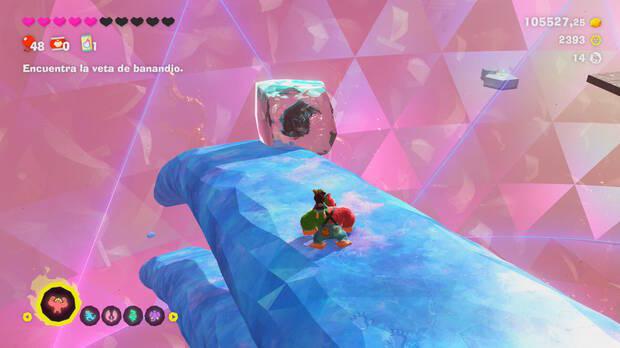 Donkey Kong Bananza - Ubicación del fósil Rana (variante) 15 en Estrato prohibido