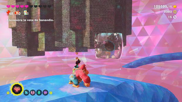 Donkey Kong Bananza - Ubicación del fósil Rana (variante) 16 en Estrato prohibido