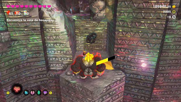 Donkey Kong Bananza - Ubicación del fósil Rana (variante) 20 en Estrato prohibido