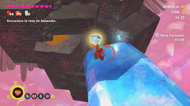 Donkey Kong Bananza - Ubicación del fósil Rana (variante) 25 en Estrato prohibido