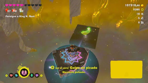 Donkey Kong Bananza - Ubicación del plátano 11 en Centro del planeta