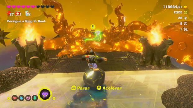 Donkey Kong Bananza - Ubicación del plátano 19 en Centro del planeta