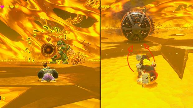 Donkey Kong Bananza - Estrategia para derrotar al jefe King K. Rool en la fase 1