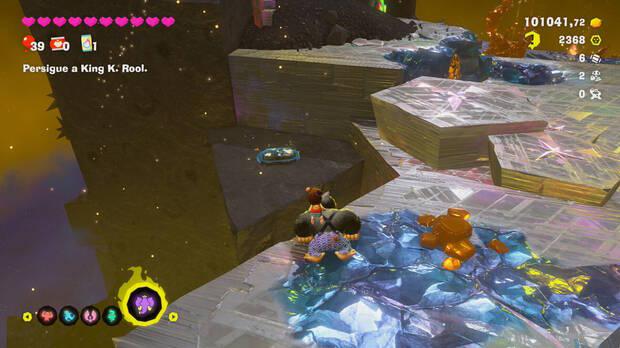 Donkey Kong Bananza - Ubicación del fósil Barril de 8 bits 07 en Centro del planeta