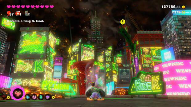 Donkey Kong Bananza - Llegar hasta el jefe King K. Rool en Nueva Donk