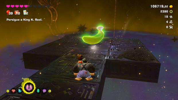 Donkey Kong Bananza - Ubicación del plátano 09 en Centro del planeta