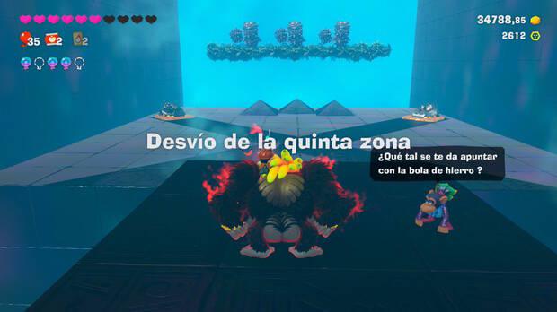 Donkey Kong Bananza - Ubicacin del pltano 49 en Estrato de la laguna