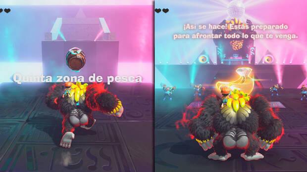 Donkey Kong Bananza - Ubicacin del pltano 50 en Estrato de la laguna