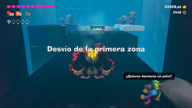 Donkey Kong Bananza - Ubicacin del pltano 42 en Estrato de la laguna