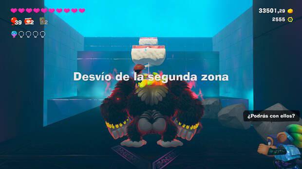 Donkey Kong Bananza - Ubicacin del pltano 44 en Estrato de la laguna