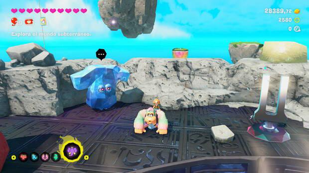 Donkey Kong Bananza - Ubicación del plátano 41 en Estrato del resort