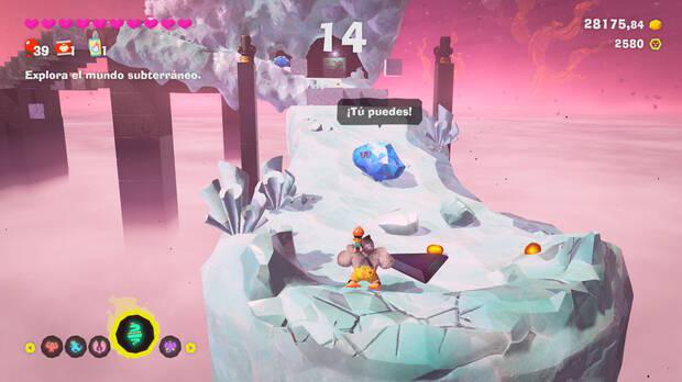 Donkey Kong Bananza - Ubicación del plátano 04 en El nexo