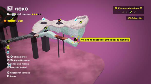 Donkey Kong Bananza - Localización en el mapa del plátano 04 en El nexo