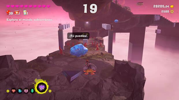 Donkey Kong Bananza - Ubicación del plátano 08 en El nexo