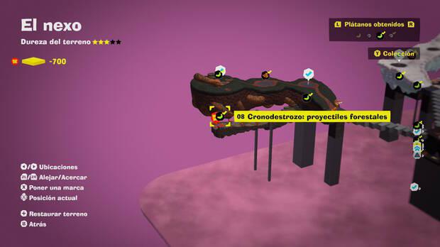 Donkey Kong Bananza - Localización en el mapa del plátano 08 en El nexo