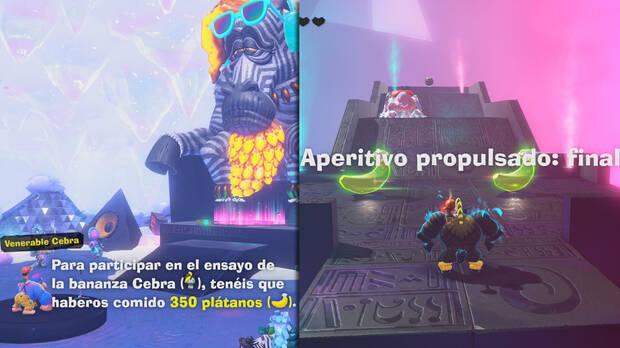 Donkey Kong Bananza - Ubicación del plátano 62 en Estrato del glaciar