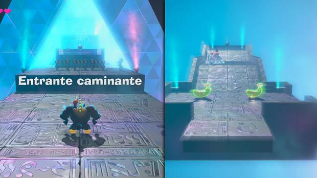 Donkey Kong Bananza - Ubicación del plátano 65 en Estrato del glaciar