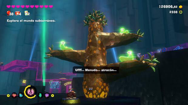 Donkey Kong Bananza - Ubicación del plátano 12 en Colapso de Isla Lingote