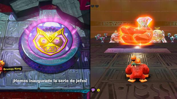 Donkey Kong Bananza - Ubicación del plátano 26 en Colapso de Isla Lingote