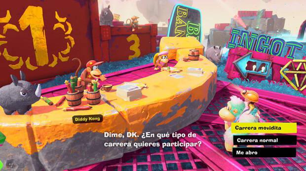 Donkey Kong Bananza - Ubicacin del pltano 04 en Estrato del circuito