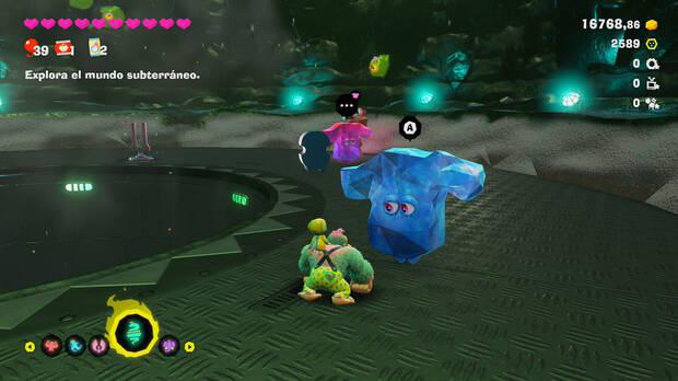 Donkey Kong Bananza - Ubicación del plátano 69 en Estrato del festín