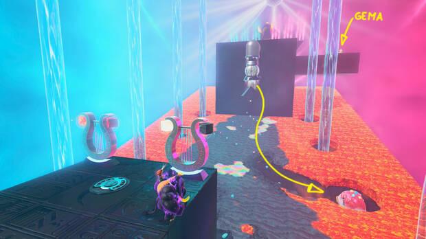 Donkey Kong Bananza - Ubicacin del pltano 22 en Estrato de la tormenta