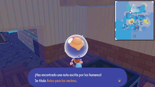 Pokémon Pokopia DLC 1 Cuenca Coralina - Localización del periódico coleccionable Aviso para los vecinos