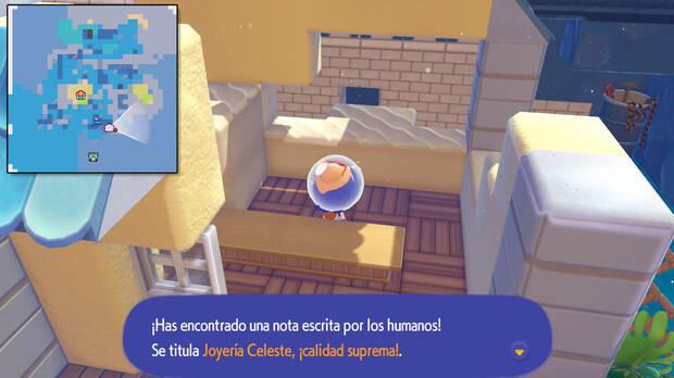 Pokémon Pokopia DLC 1 Cuenca Coralina - Localización del periódico coleccionable Joyería Celeste, ˇcalidad suprema!