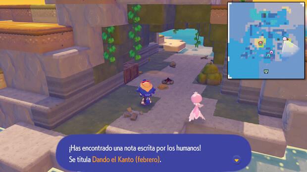 Pokémon Pokopia DLC 1 Cuenca Coralina - Localización de la revista coleccionable Dando el Kanto (febrero)