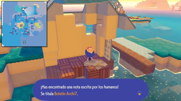 Pokémon Pokopia DLC 1 Cuenca Coralina - Localización de la revista coleccionable Boletín Archi7