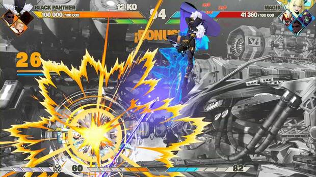 Marvel Tokon Fighting Souls - Super Assemble y Tokon Assemble; Black Panther ejecuta la segunda parte de un Super Assemble