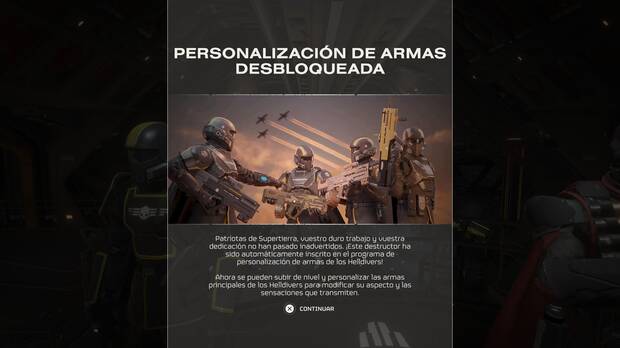 Helldivers 2 - Cómo desbloquear la capacidad de mejorar las armas