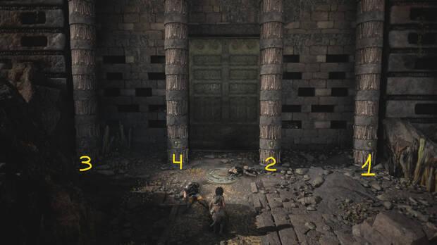Resonance: A Plague Tale Legacy - Solución para abrir la puerta exterior del templo negro