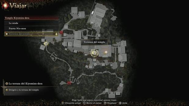 Onimusha: Way of the Sword - La terraza del Kiyomizu-dera; ubicaci�n del espejo Terrenos del templo tras la segunda barrera de Kiyomizu-dera