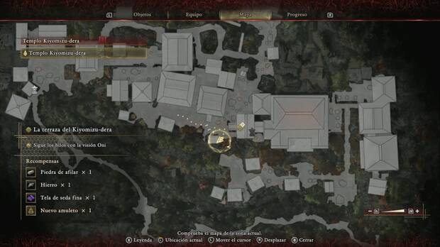 Onimusha: Way of the Sword - La terraza del Kiyomizu-dera; ubicaci�n de la sand�a en la esquina sudeste de la calle del templo de Kiyomizu-dera