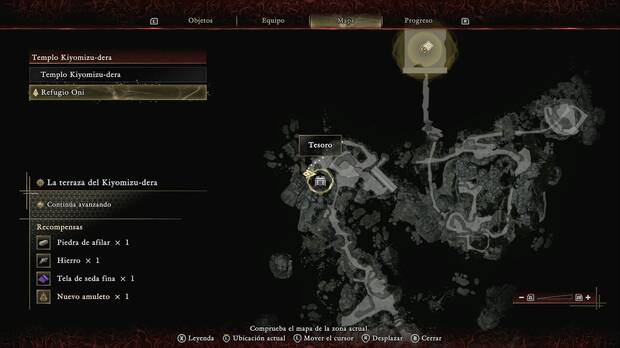 Onimusha: Way of the Sword - La terraza del Kiyomizu-dera; ubicaci�n del segundo cofre del tesoro del refugio oni